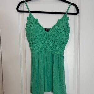 Collection B Teal Lace Camisole